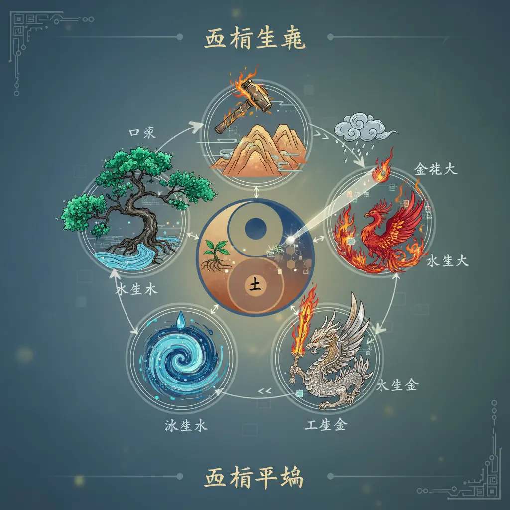 五行平衡 - 五行生剋