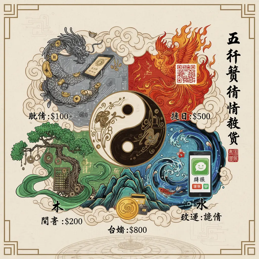 算命收費 - 五行
