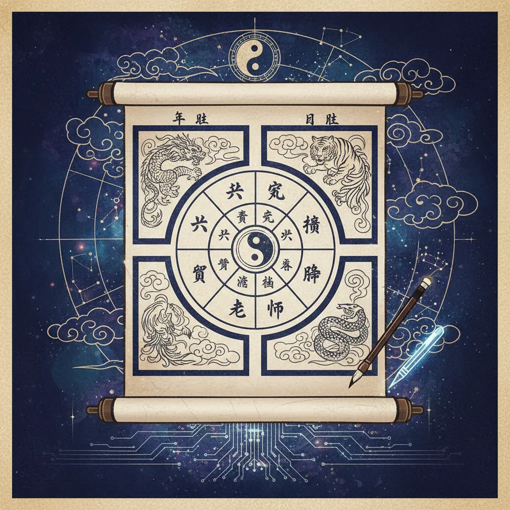 八字命理 - 八字命盤